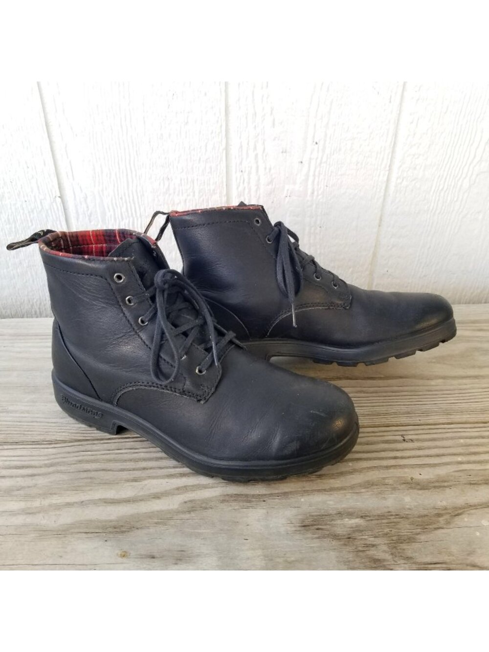 Blundstone Originals Womens Rustic Black Lace Up US Women 9 US Men 7 1931 FLAW